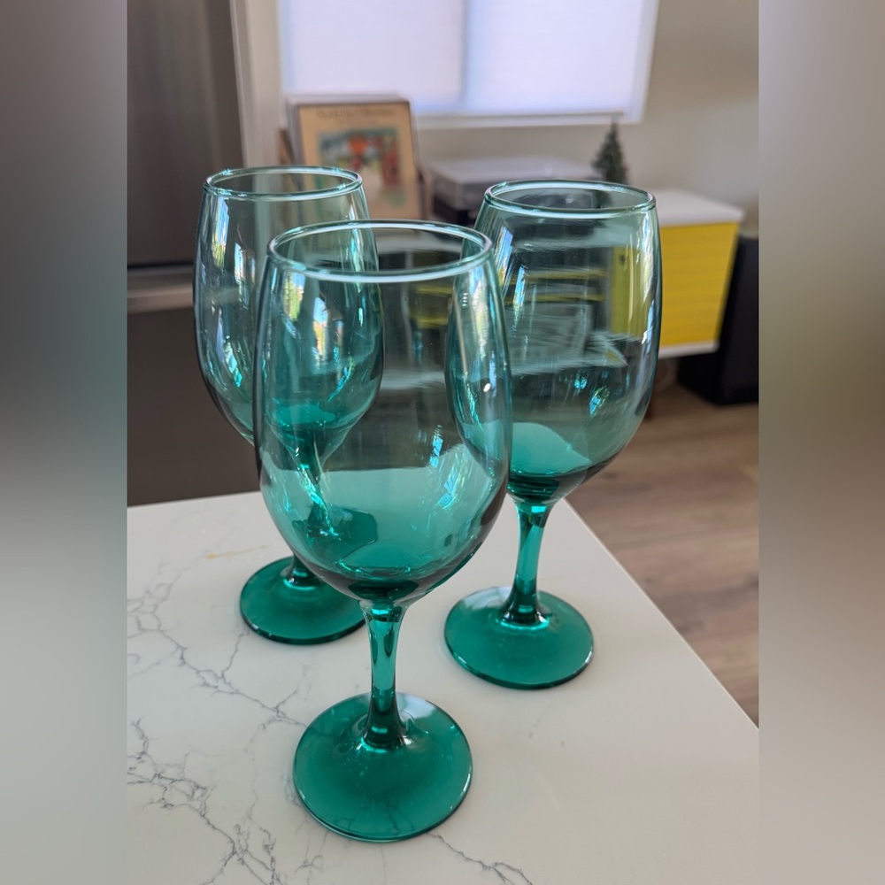 Juniper Green Wine Glass Set of 3